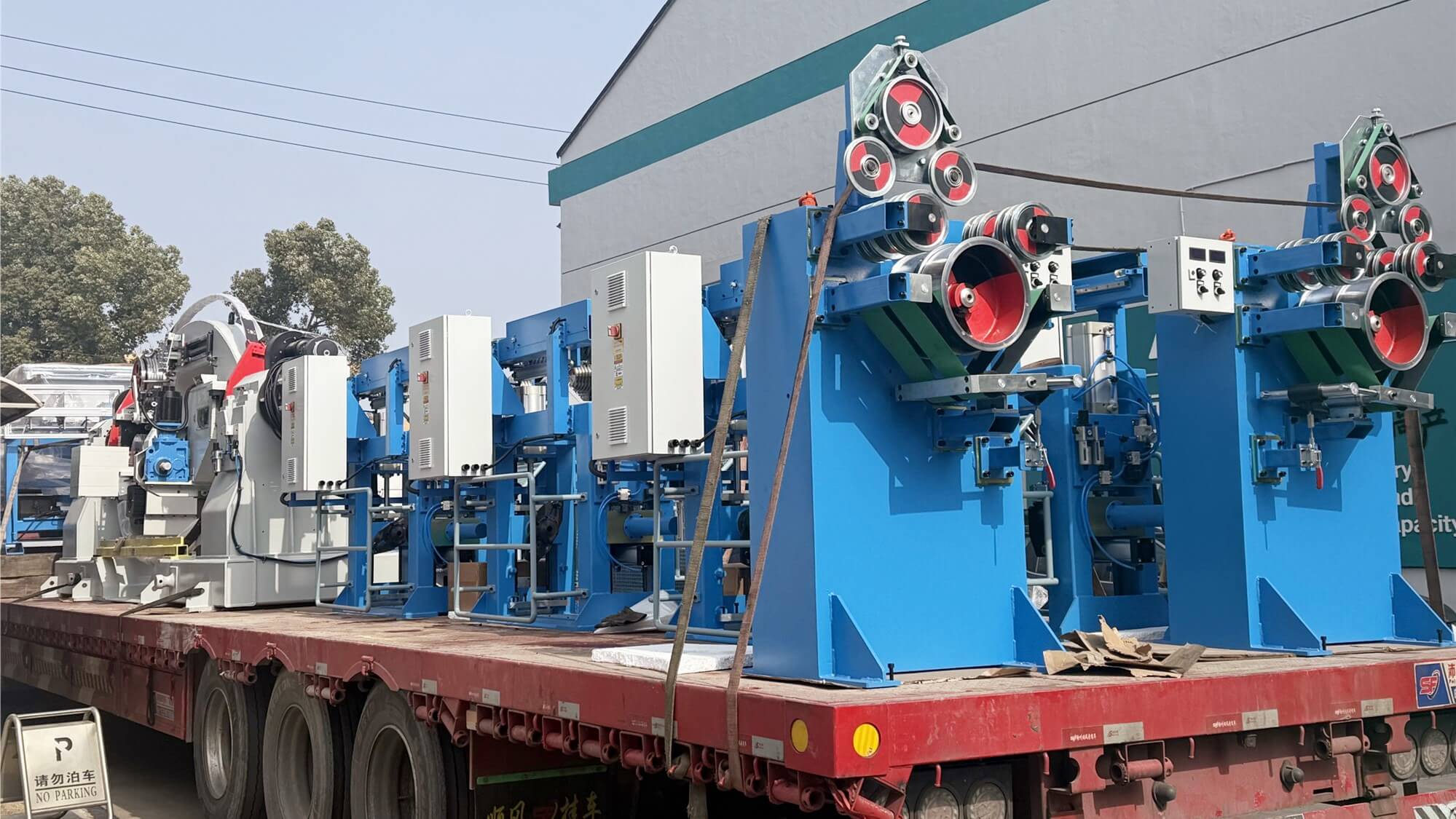 漢鼎兩套DTE-1250D型束絞機(jī)順利出貨